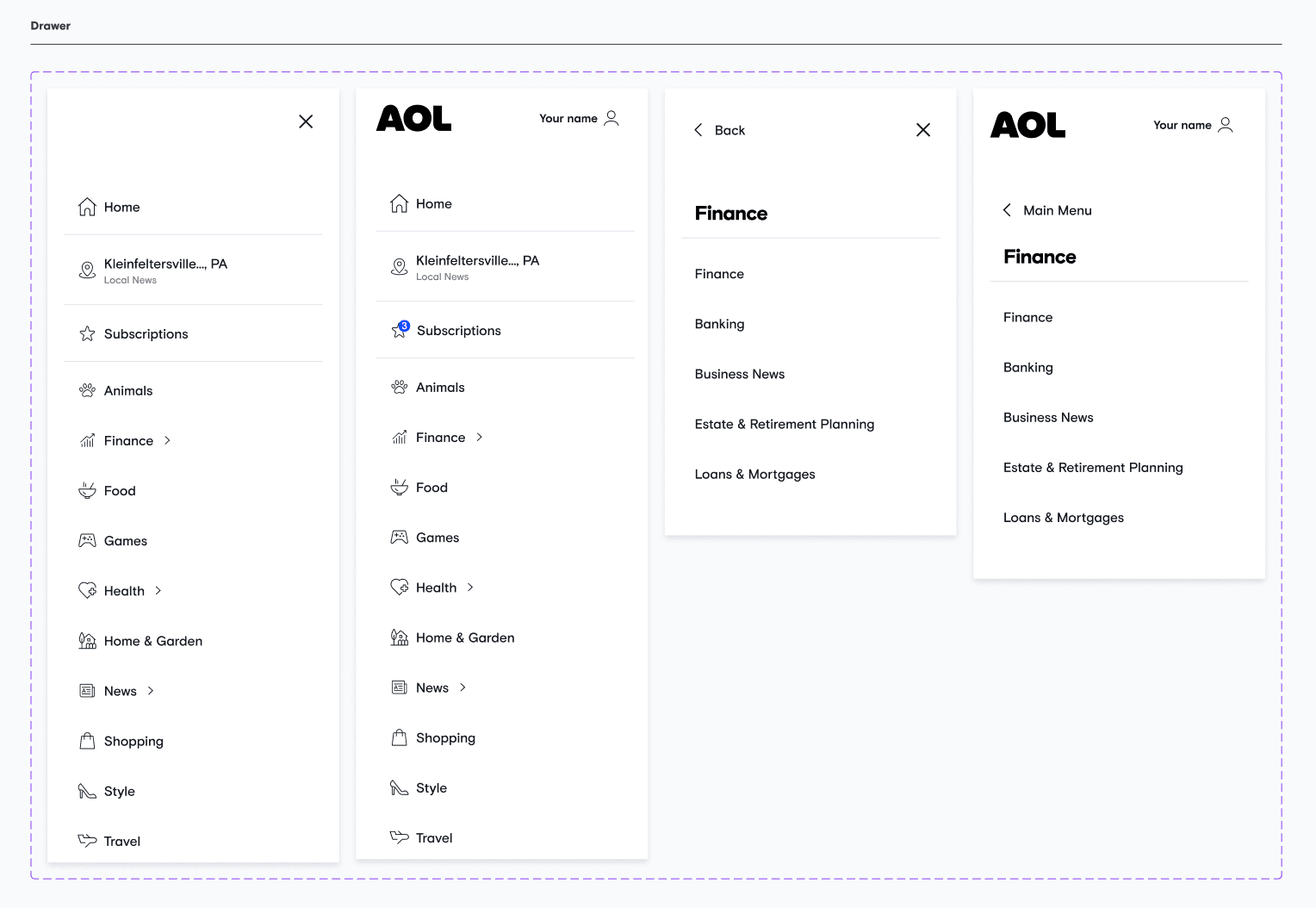 Another AOL surface built on the shared system, consistent with the rest