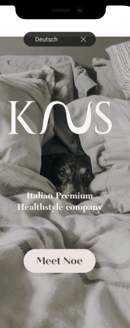Knus — weighted-blanket shopping app