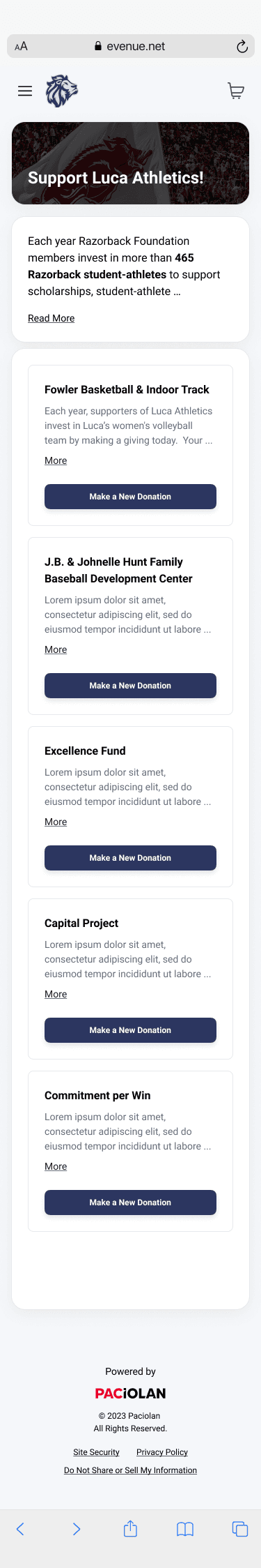 Mobile pledge review