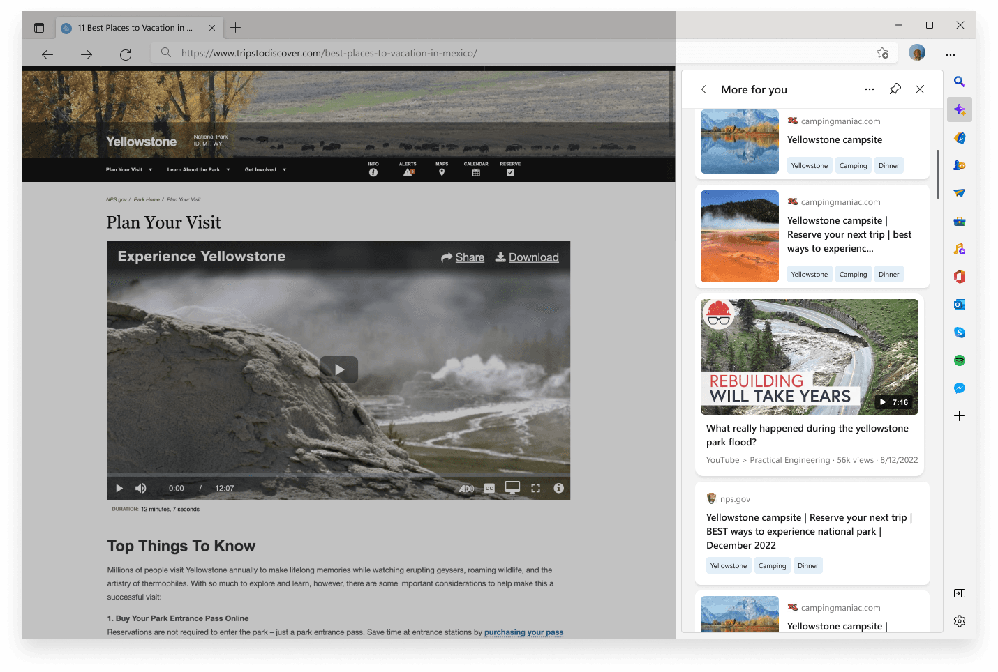 Edge multi-browse sidebar side pane